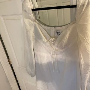 Princess Polly Square Neck Peasant Mini Dress